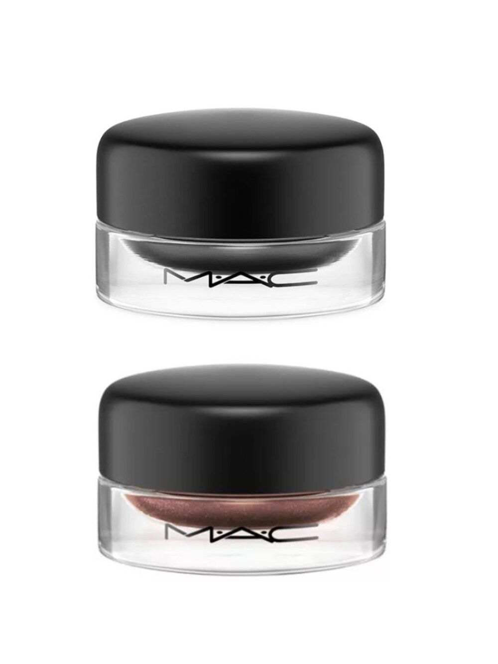 MAC Pro Longwear Eye Shadow Duo Shades Blackground Constructivist Brown NWOB